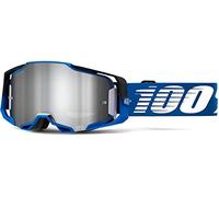 Desconocido 100% Motocross Brille Armega Anti Fog Verspiegelt, Rockchuck - Blau Schwarz, 50721