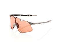 Desconocido 100% Unisex Sonnenbrille Hypercraft Hiper Lens, Stone Coral - Matt Grau Orange, HU-GLA-1207