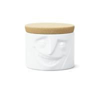 Desconocido 58 Products Tarro Alegre 900 ml, Porcelana Corcho, Blanco, Único
