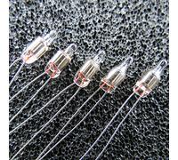 Desconocido 5X Neonleuchte Orange 90VDC 65VAC 0,3mA 6mm Mini Glimmlampe Neon Lampe