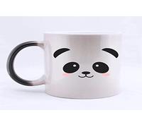 Desconocido Acen ml Lindo y Divertido Oso Panda Cara cerámica Magic Morphing Taza, Blanco, 11 oz