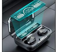 Desconocido Auriculares Inalámbricos Bluetooth 5.1 Inteligentes con Base de Carga y Gran Pantalla Led, Control Táctil, Impermeables, Auriculares Deportivos, Calidad de Sonido óptima.