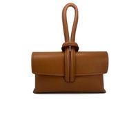 Desconocido Bolso Pequeño de Mujer de Piel - Bolso de Mano Elegante con Asa Superior y correa