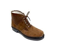 Desconocido Bota Trabajo Lona Serraje MARRÓN para Hombre CANOS 058 Piso Goma - 45