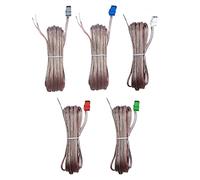 Desconocido Cables de altavoz 5x 2 Pin Speaker Cables Sound Wires Cords Red Gray Compatible With Sony Home Cinema Theater Sound Bar Subwoofer