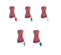 Desconocido Cables de altavoz 5x 2 Pin Speaker Cables Wires Red Black Compatible With Sony Home Cinema Theater Sound Bar Subwoofer