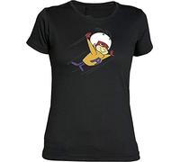 Desconocido Camiseta Chica Hormiga Atómica EGB ochenteras 80´s Retro (XL, Negro)