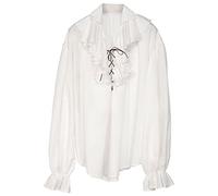 W WIDMANN MILANO Party Fashion - Camisa pirata o renacentista, blanca, accesorio de disfraz, carnaval, fiesta temática