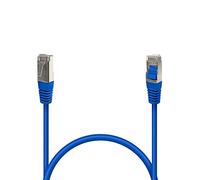 Desconocido Cordon réseau RJ45 Cat. 6 100% Cuivre blindé FTP Bleu 0.30 m