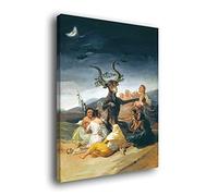 Desconocido Cuadro Lienzo Canvas El Aquelarre Francisco de Goya 1798 - Alta resolución - Varias Medidas (70_x_100_cm)