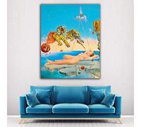 Desconocido Cuadro Lienzo Sueño causado por el Vuelo de una Abeja Salvador Dali - 64x80 cm - Lienzo de Tela Bastidor de Madera de 3 cm - Impresion Alta resolucion (64, 80)