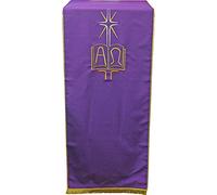 Desconocido Cubre ambón bordado Alfa y Omega(morado)
