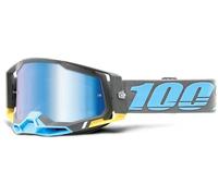 Desconocido De Ciclismo 100% Racecraft 2, Gris, Lente Espejo Azul, Gafas Unisex Adulto, Bleu/noir, Talla Única