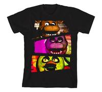 Desconocido Five Nights at Freddy'S Characters Boy's Black T-Shirt: Small