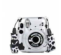 Desconocido Funda Protectora con Tapa Dura de Cristal cámara para Instax Mini11 con Correa para el Hombro y Adhesivo (Puntos)