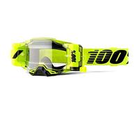 Desconocido Gafas de Ciclismo 100% Armega Forecast, Amarillo/Negro, Lente Transparente