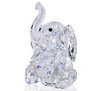 Desconocido H & D Cristal Lindo Elefante Figura Colección Cristal Tallado Adorno Estatua Animal Colección