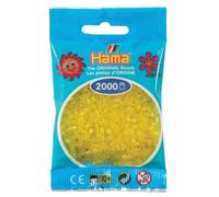 Desconocido Hama Perlen 501-14 - Mini Perlas Transparentes 2.000 Unidades/Amarillo [Importado de Alemania]
