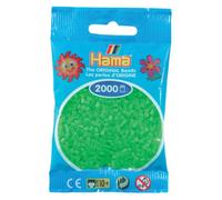 Desconocido Hama Perlen 501-42 - Mini-Perlen 2000 Stück Fluor-grün [Importado de Alemania]