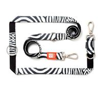 Desconocido MAX & Molly Zebra Classic Correa Multifunción, M, Blanco y Negro Cebreado