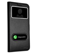 Desconocido PH26 - Carcasa para Alcatel 1X Extra Slim X2 con Ventana de Piel ecológica de Calidad con Cierre magnético y Costuras confinas, Funda para Alcatel 1X