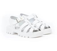 Desconocido Sandalia Plataforma Tiras AngelitoS Referencia ANG-624,calzado nacional,100% piel (blanco, numeric_36)