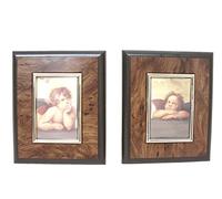 Desconocido SET 2 CUADROS PLASTICO ANGELES RAFAEL CAPILLA SIXTINA VERTICAL VARIADO (POR FAVOR LEER ANTES EL ESTADO DEL ARTICULO)