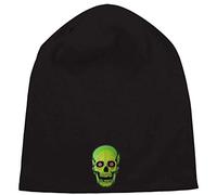 Desconocido Spooky Skull Graphic Spooktober Halloween Graphic Beanie Hood Unisex Gorra Transpirable Sombrero Cómodo Jersey One Size
