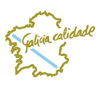 Desconocido Vinilo de Corte Pegatina Galicia CALIDADE 12X9cm (Dorado)