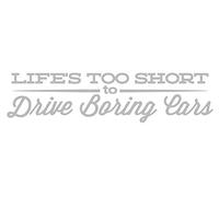 Desconocido Vinilo de Corte Pegatina Life'S Too Short to Drive Boring Cars 20x5cm (Gris Claro)