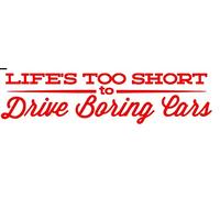 Desconocido Vinilo de Corte Pegatina Life'S Too Short to Drive Boring Cars 20x5cm (Rojo)