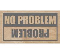 Desconocido Vinilo de Corte Pegatina NO Problem - Problem 15x8cm (Gris Oscuro)