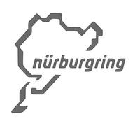 DESCONOCIDO Vinilo de Corte Pegatina Nurburgring 9X10CM (Gris Oscuro)