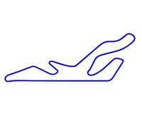 Desconocido Vinilo de Corte Pegatina Silueta Circuito JARAMA (Azul Oscuro)