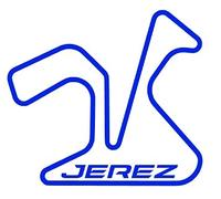 Desconocido Vinilo de Corte Pegatina Silueta Jerez Circuito 10x9cm (Azul Oscuro)