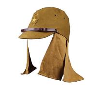 Desconocido WW2 ejército japonés Soldado Campo Gorra de Lana Sombrero con Solapa Cuello Havelock