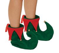 Desconocido Zapatos Adultos Elfo de Navidad de Lujo: Rojo, Talla Única, Unisex Adulto