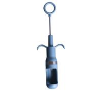 Descorazonador de dátiles rojos, multifuncional, portátil, para peras, cerezas, dátiles rojos, herramienta de cocina de acero inoxidable PP de 3,5 x 24 cm (Azul)