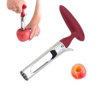 Descorazonador de manzanas, descorazonador de manzanas, descorazonador de manzana para peras, pimientos (rojo)