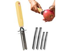 Descorazonador de Verduras | Descorazonador Pimientos Acero Inoxidable - Utensilio de Cocina Ajustable para Dátiles Chinos Guindillas Peras Bayas y Restaurantes