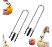 Descorazonador multifuncional de frutas y verduras, de acero inoxidable para semillas de pimiento y manzana, herramienta para sembrar pimiento rojo (2025),mango ergonómico