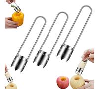 Descorazonador multifuncional de frutas y verduras, de acero inoxidable para semillas de pimiento y manzana, herramienta para sembrar pimiento rojo (2025),mango ergonómico