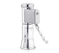 Descorjet - Abridor de Botellas de Cava y Champagne Frances | Abrebotellas de Vinos Espumantes | Sacacorchos Profesional, Fácil de Usar, Elegante y Patentado para Sommelier (Silver)