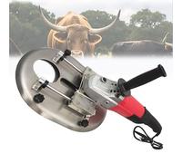 Descornador eléctrico for ganado vacuno y ovino, descornador de ganado grande, sierra de cuerno for vacas adultas, cortador de cuernos eléctrico sin dolor, portátil(Yellow)