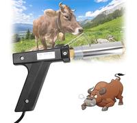 Descornador eléctrico, herramienta de extracción de cuerno sin sangre de 250 W para ganado, ovejas, terneros y cabras con colgador de metal, resistencia a altas temperaturas, buena conductividad del