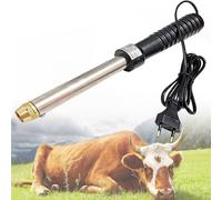 Descornador Eléctrico para Ganado y Cabras - Hierro Descornador con Cabezal de Cobre de Calentamiento Rápido, Removedor de Cuernos para Terneros 15-70 Días y Corderos, Herramienta de Granja Black