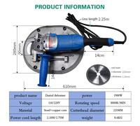 Descornador portátil de mano, descornador eléctrico de 1900W, velocidad 8800R/MIN, potente, for cabras, equipos agrícolas y herramientas for granja ganadera