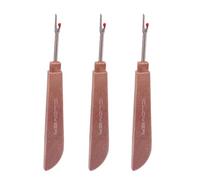 Descosedor de costura 1/4Pcs Steel Thread Cutter Plastic Handle Seam Ripper Stitch Removal Knife Needle Art Sewing Tools DIY Accessories(With logo Wooden,1pc)