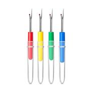 Descosedor de costura 1/4Pcs Steel Thread Cutter Plastic Handle Seam Ripper Stitch Removal Knife Needle Art Sewing Tools DIY Accessories(8cm random color,4pcs)