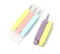 Descosedor de costura 2 In 1 Sewing Needle Threader Seam Ripper Dual Purpose Tool Portable Home Thread Cutter Double Head With Protective Cover